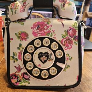 Vintage Betsey JohnsonHummingbird Hotline Rotary Phone Crossbody Bag
